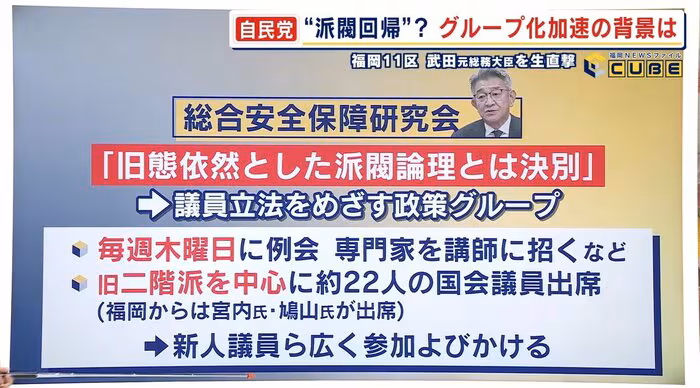 武田氏が立ち上げた「総合安全保障研究会」