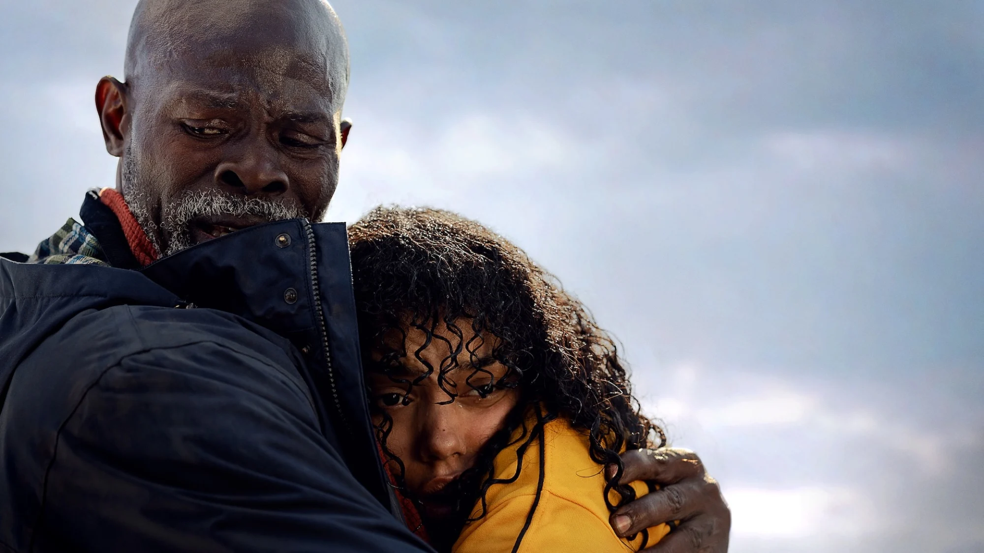 Djimon Hounsou and Whitney Peak in "Thrash."