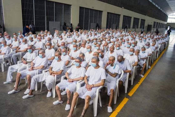Image: TOPSHOT-EL SALVADOR-JUSTICE-GANGS-MS13