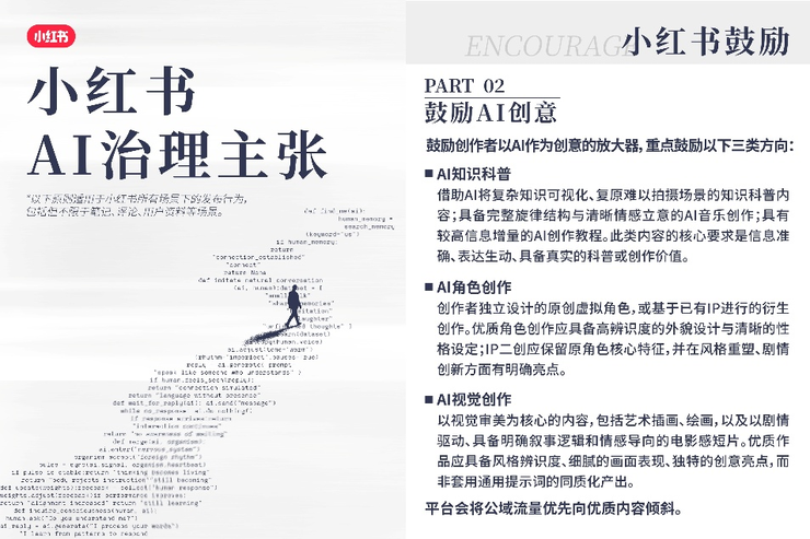 小红书首次公布AI治理主张:坚决反对四类AI行为,给AI创作划出清晰边界