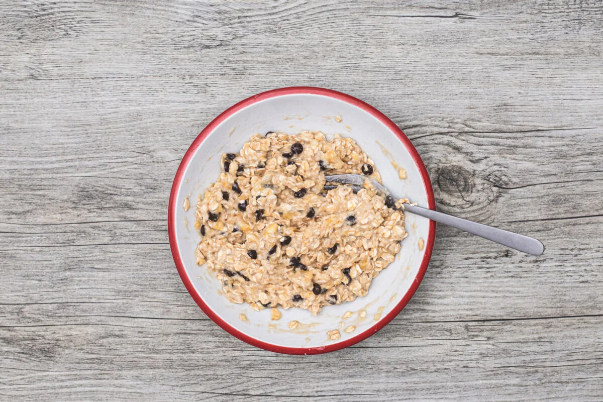 Galletas de avena, plátano y chocolate 5