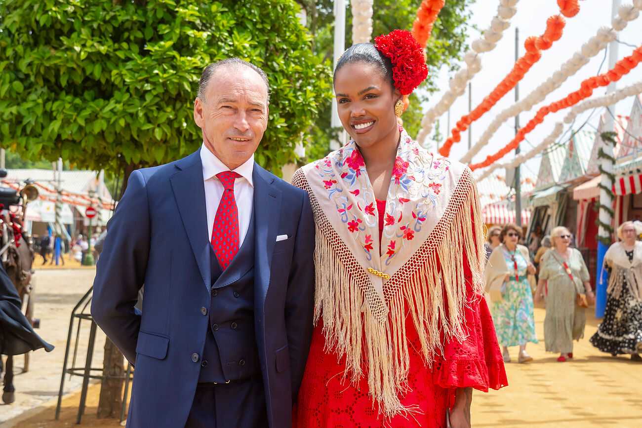El torero Pep�n Liria con su novia, Dr�gana Balde.
