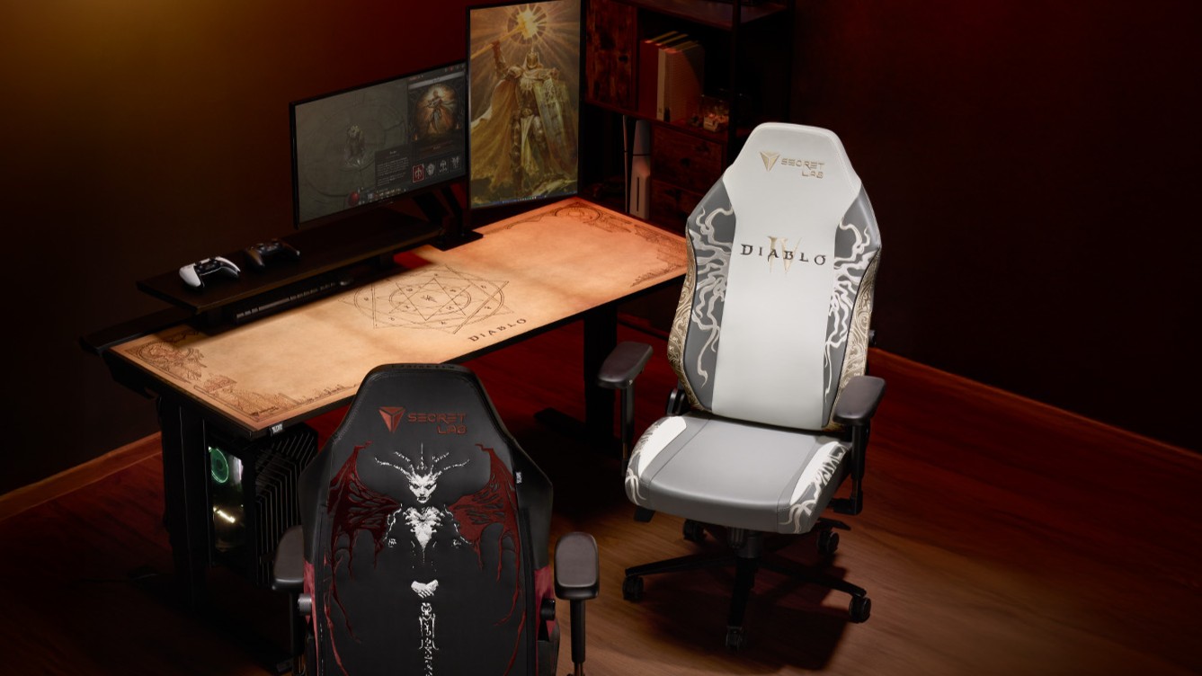 A photo of the new Secretlab Diablo desk.