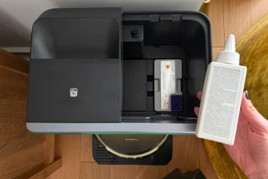 Narwal Flow 2 robot vacuum self-empty dock and water tank compartment