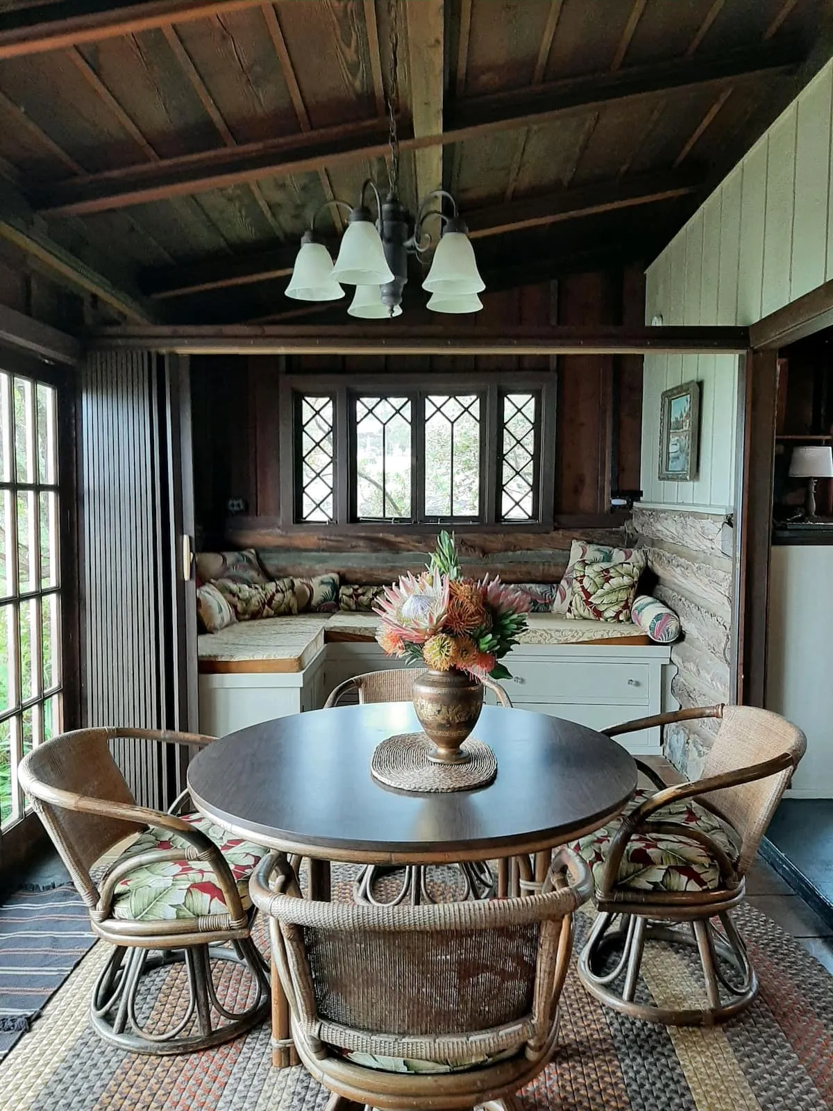 Image may contain Architecture Building Dining Room Dining Table Furniture Indoors Room Table and Interior Design