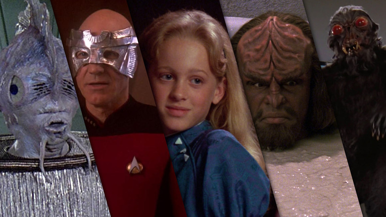Various scenes from TNG in a collage