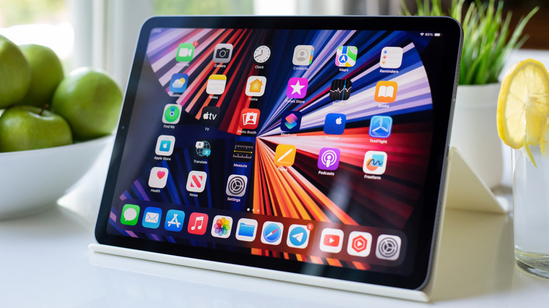 Apple iPad on a table