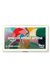 Amazon Ember Artline 55" with Fire TV (newest model), 4K Ultra HD QLED smart TV with free art and photos, anti-glare display, custom frames, HDR10+, Dolby Vision, Alexa - Pale Gold