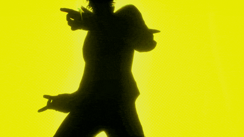 GIF of Dead As Disco title card opening