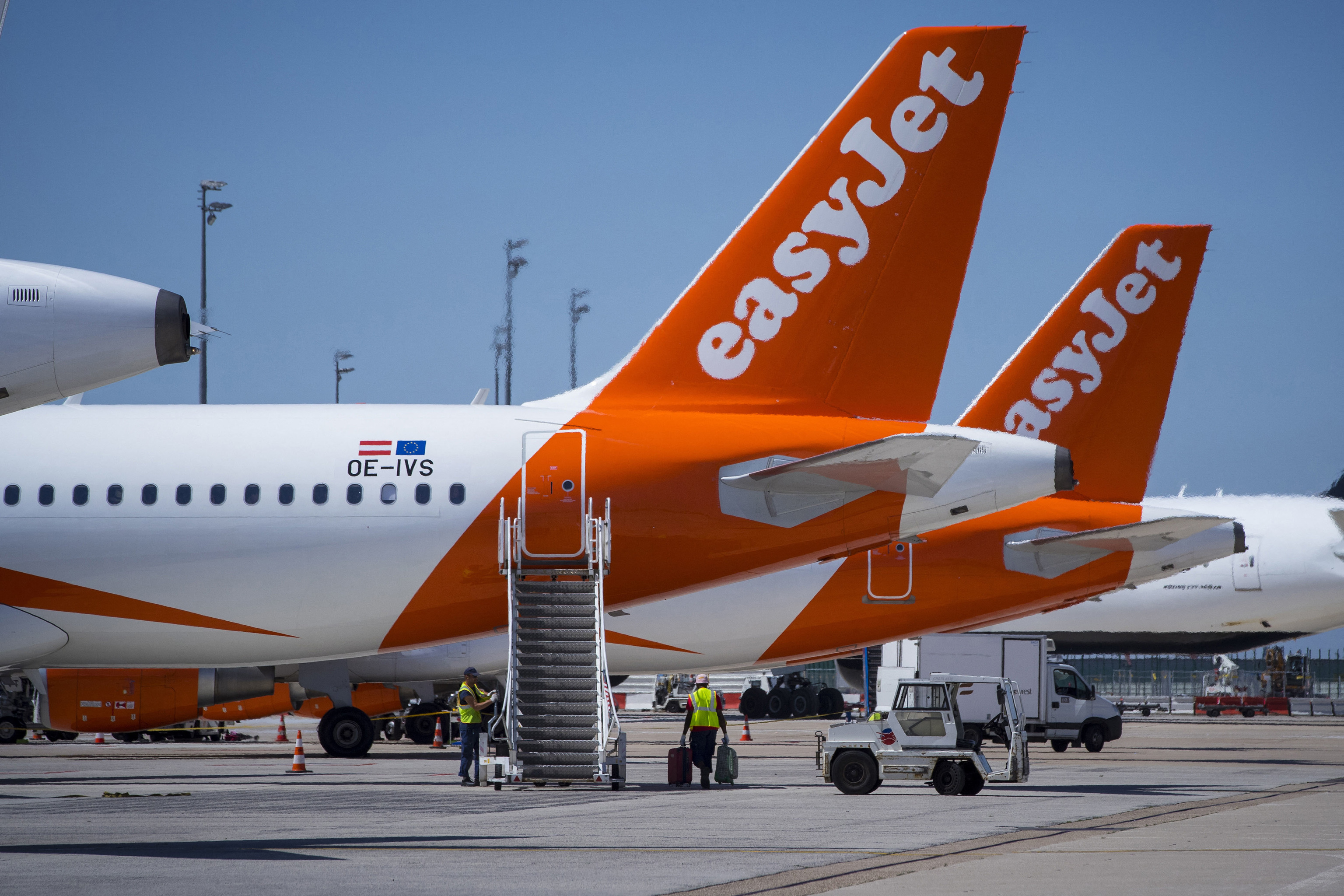 Imagen de un avi�n de la compa��a easyJet