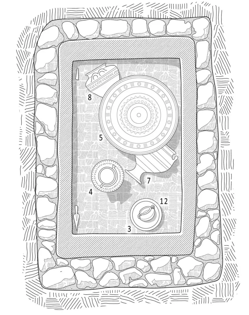Bisenzio, necrópolis de Olmo Bell, tumba 16 B