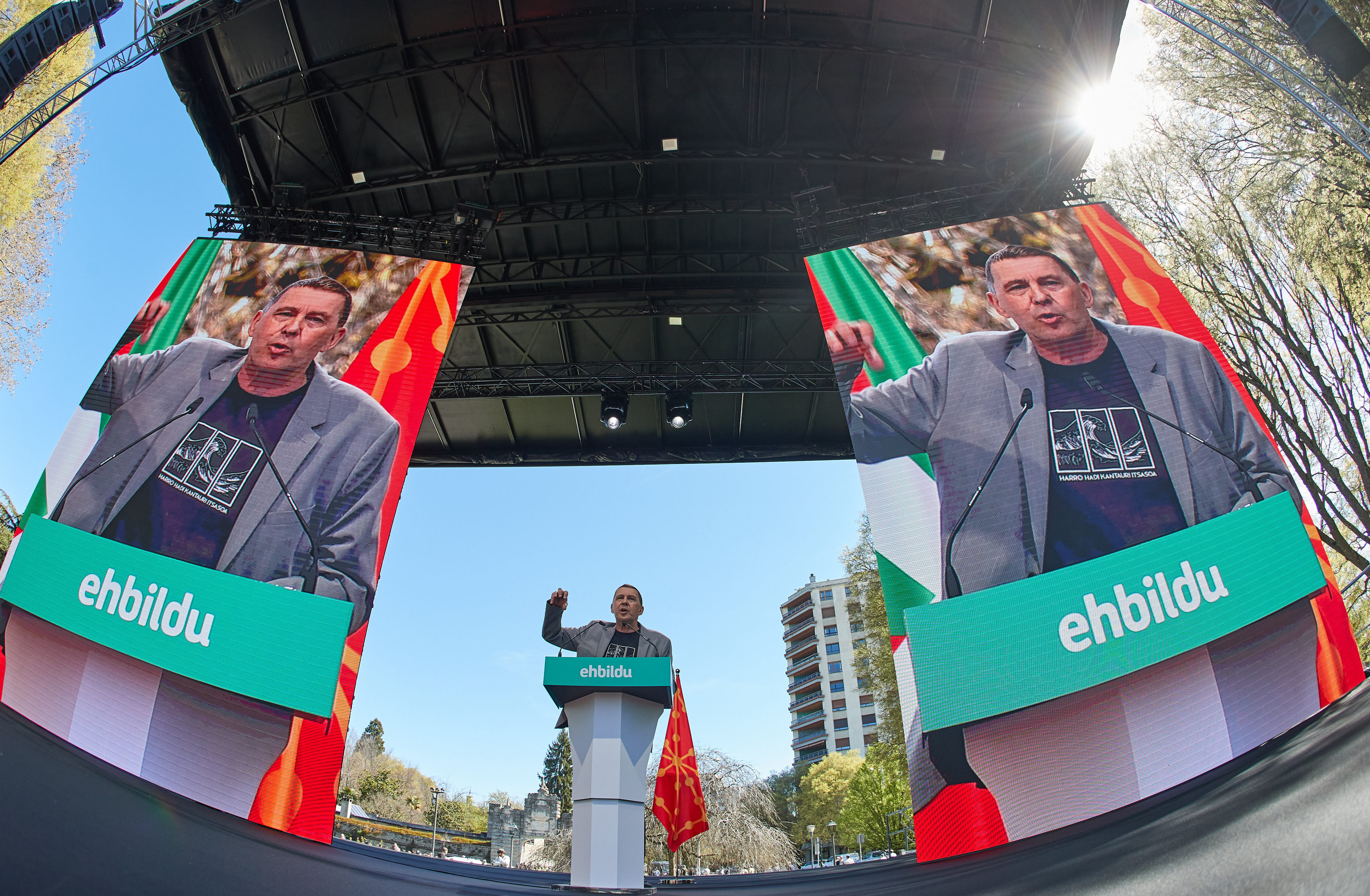 Arnaldo Otegi en el Aberri Eguna