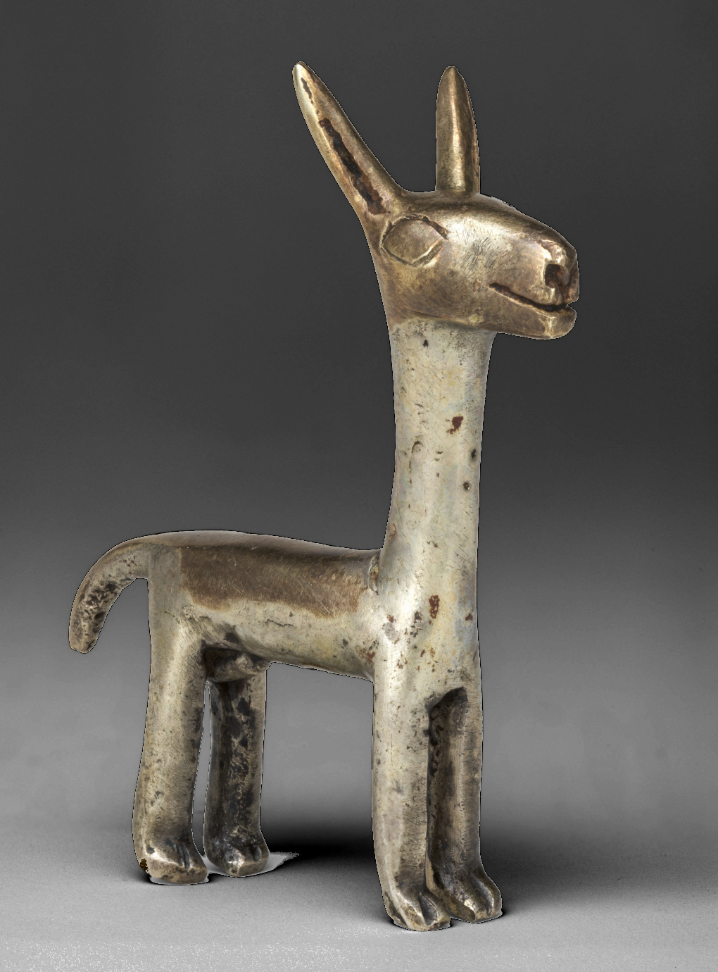 silver llama figurine
