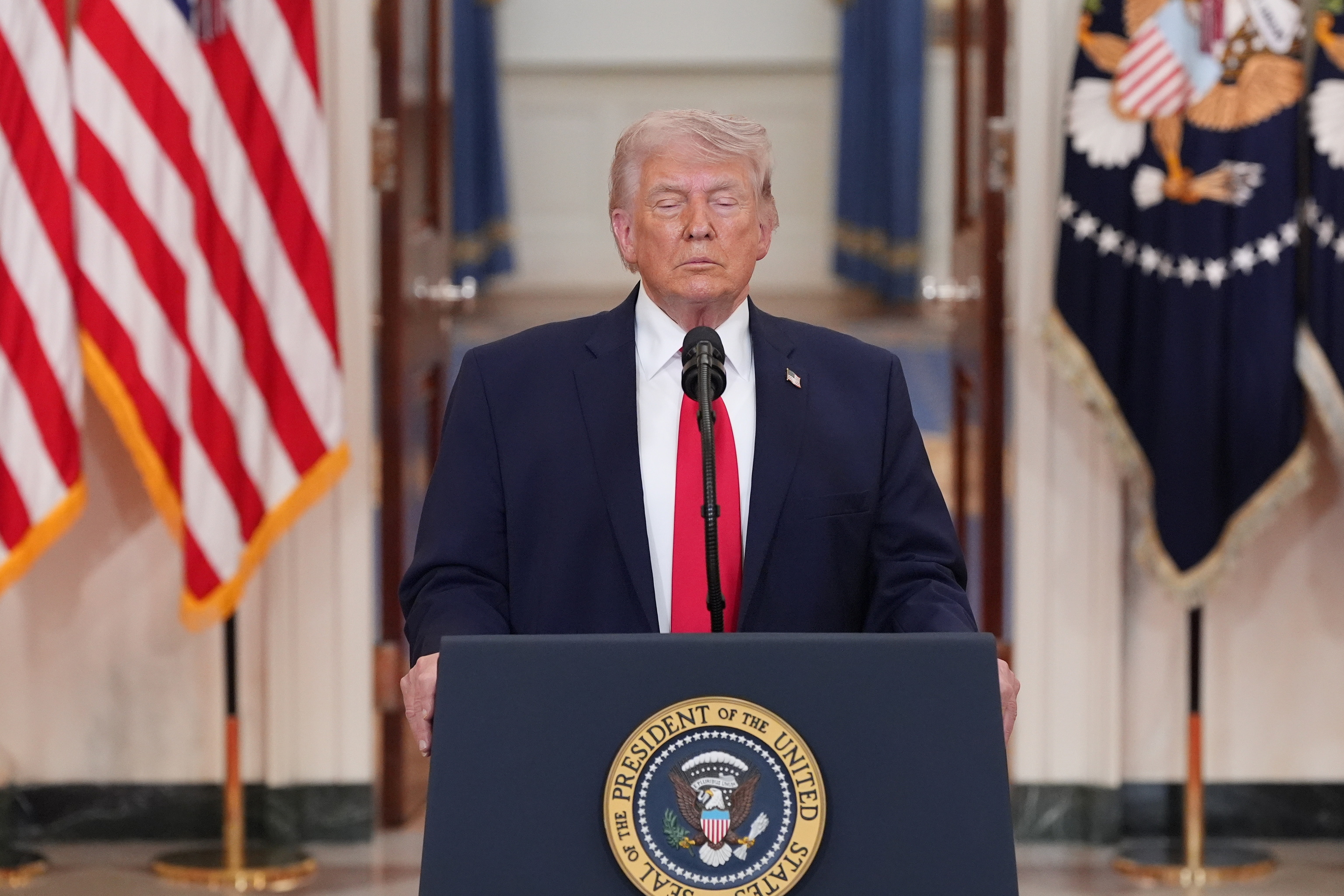 El presidente de EEUU, Donald Trump, en la Casa Blanca.