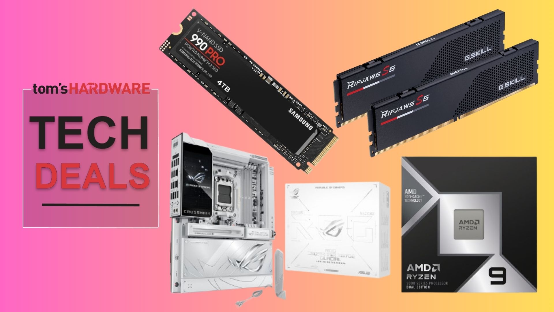 Newegg RAM and motherboard deal with a 9950X3D2