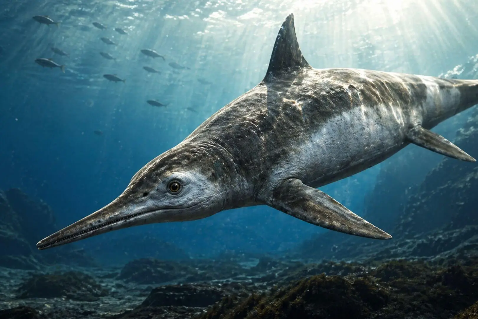 Así pudo ser el aspecto de Temnodontosaurus, uno de los gigantes marinos de hace 180 millones de años