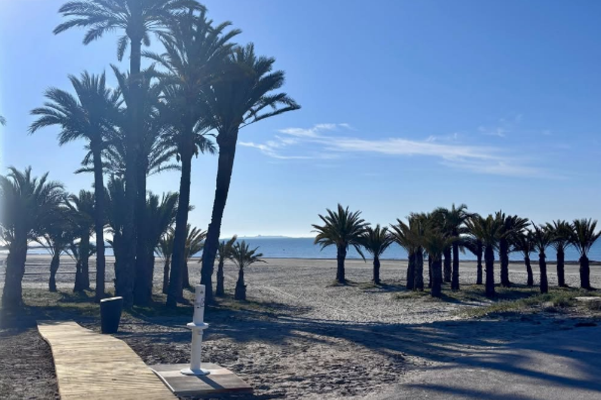Una de las playas del municipio de Santa Pola, Alicante.
