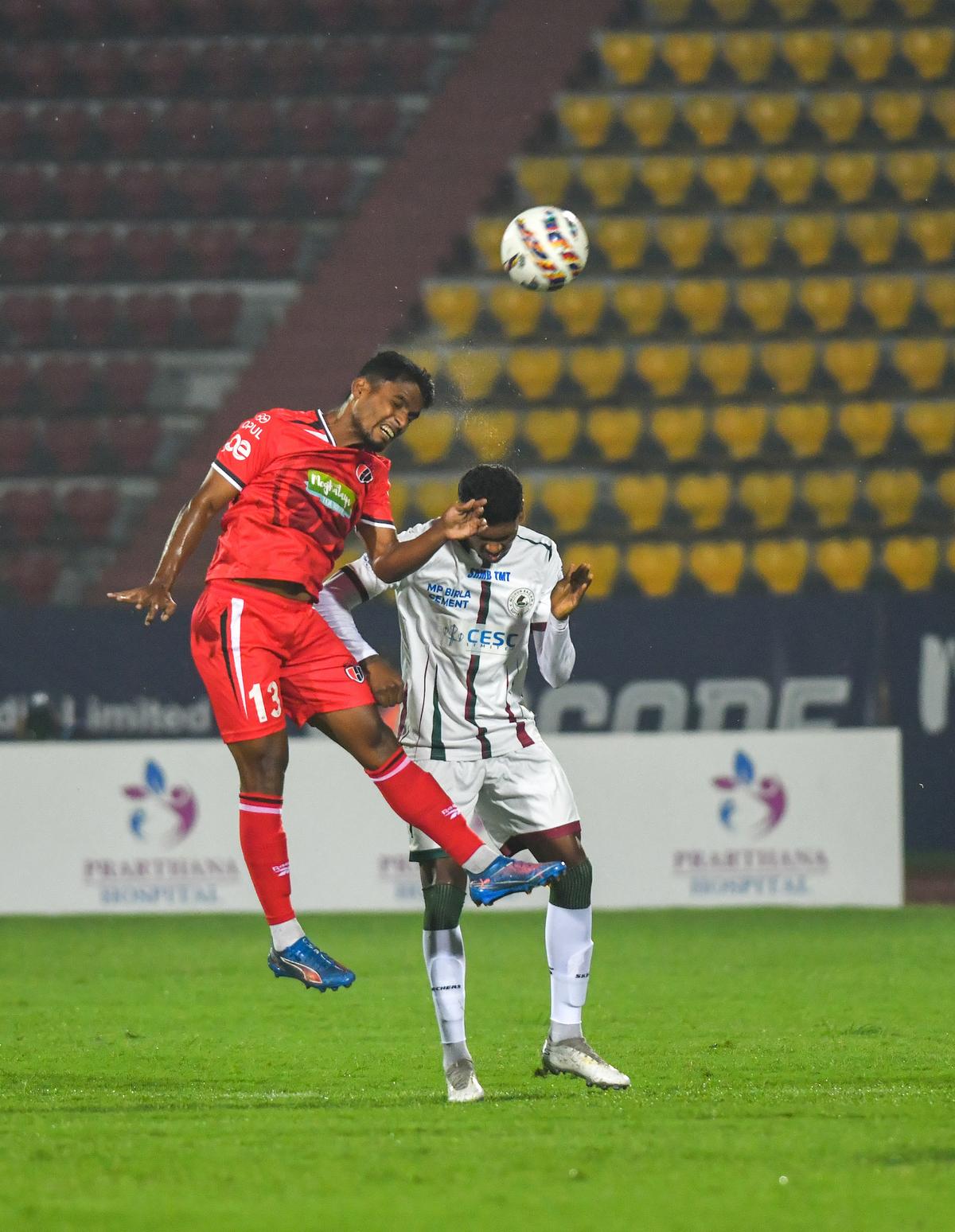 Both sides found it difficult to build sustained attacks, though NorthEast showed greater urgency in its pursuit of an equaliser. Both sides found it difficult to build sustained attacks, though NorthEast showed greater urgency in its pursuit of an equaliser.