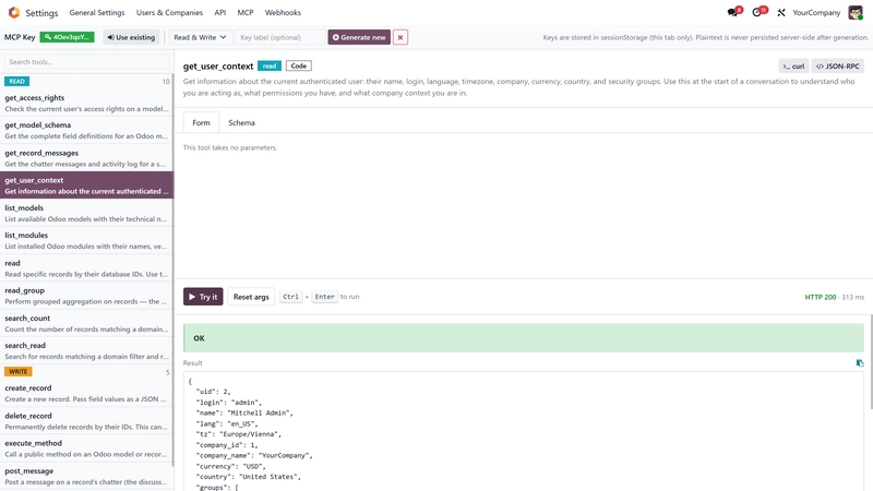 Custom tools editor
