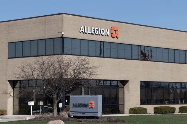Allegion Schlage location. Allegion is a home and business security company.