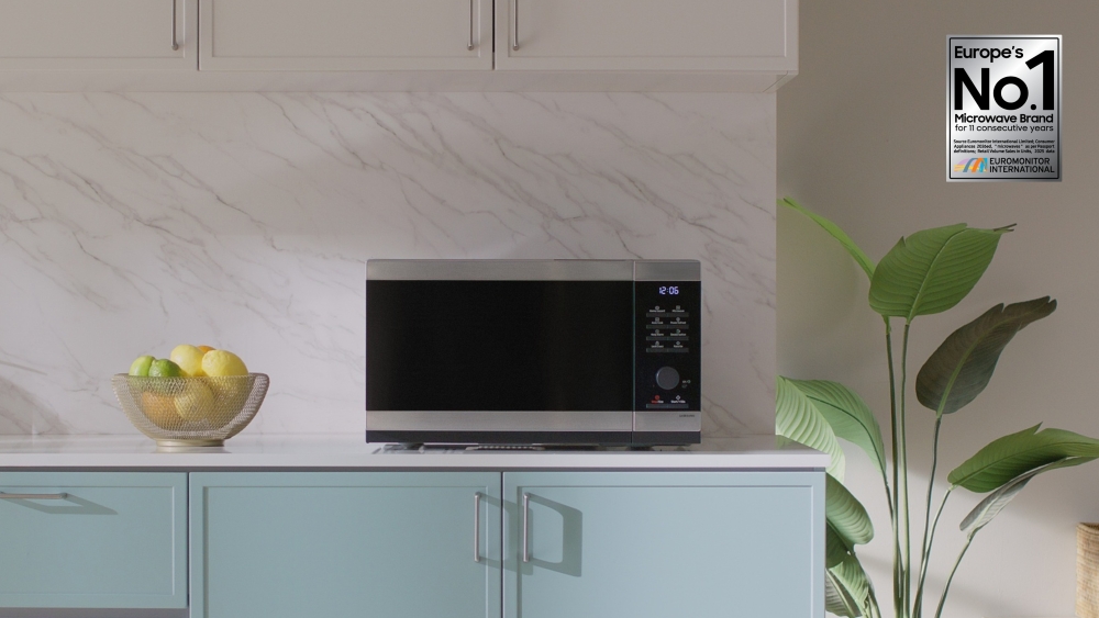 Samsung secured its position as Europe’s No. 1 selling microwave brand for the 11th consecutive year.