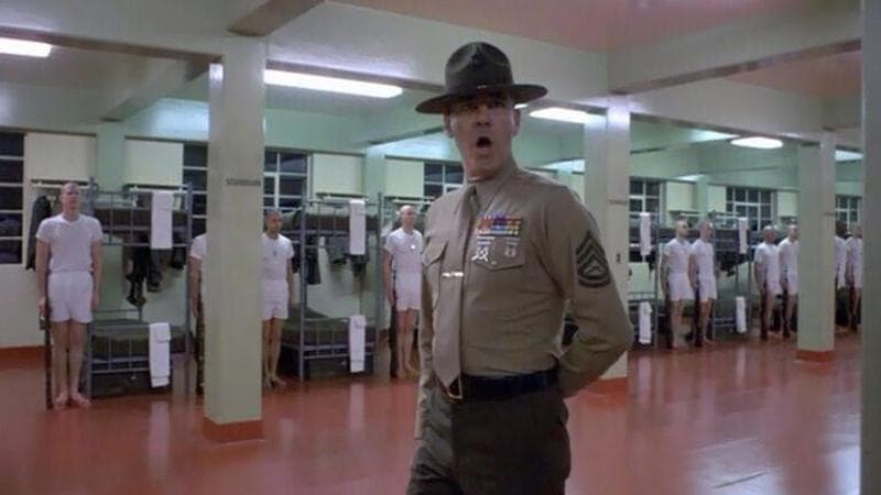 <p>Una scena dal film "Full Metal Jacket"</p>
