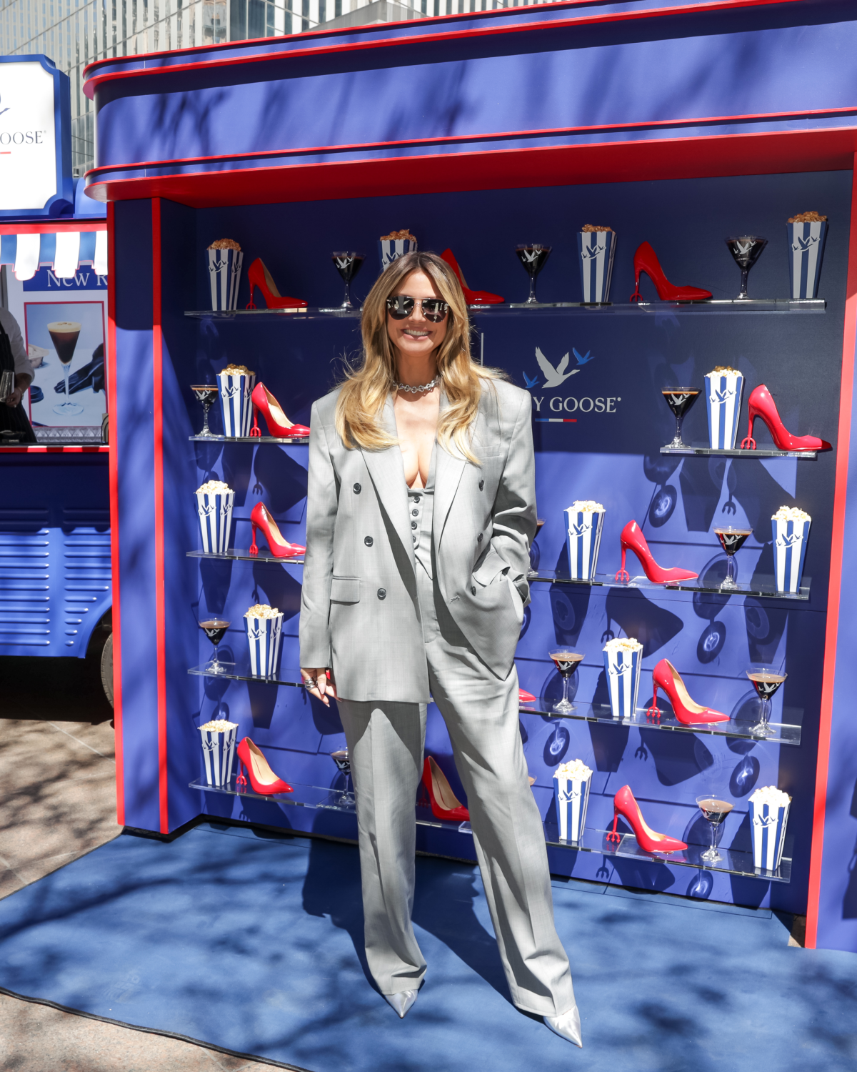 Heidi Klum made a surprise appearance at the Grey Goose x The Devil Wears Prada 2 Devil’s Roast pop-up truck in NYC on Tuesday.
