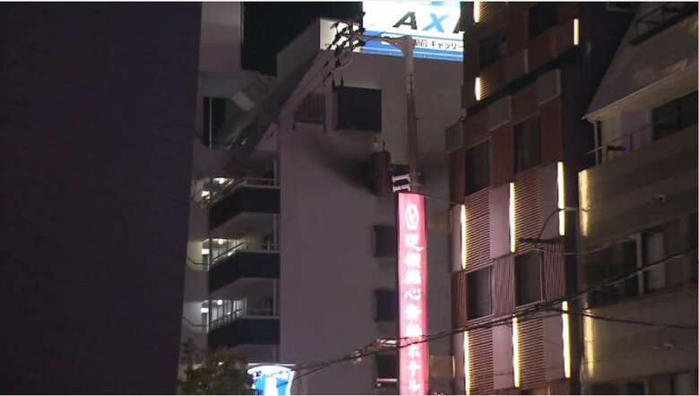 【速報】大阪・道頓堀の賃貸マンションで火事　30平米焼損　住人外出中でけが人なし｜FNNプライムオンライン
