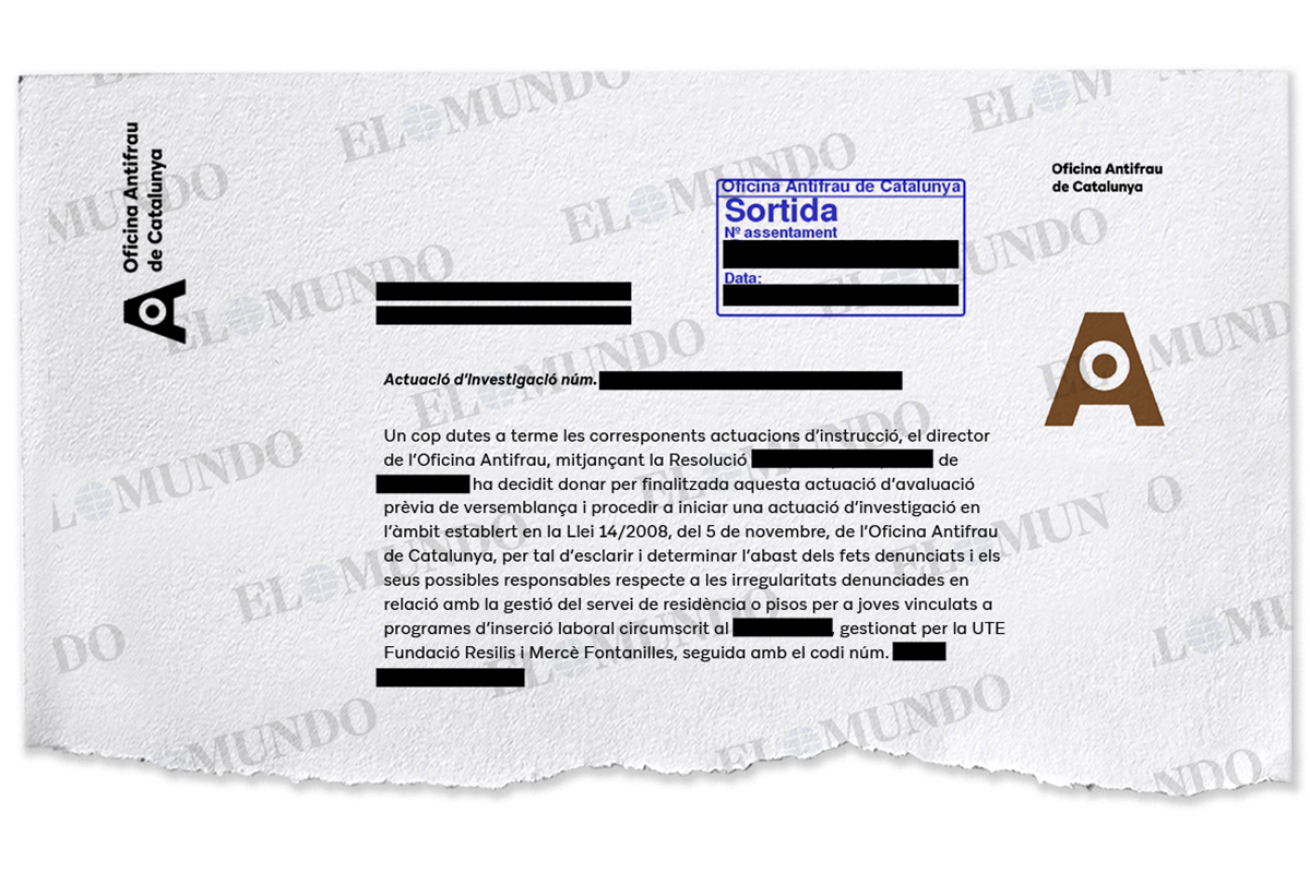 Documento de la actuaci�n de investigaci�n de la Oficina Antifraude.
