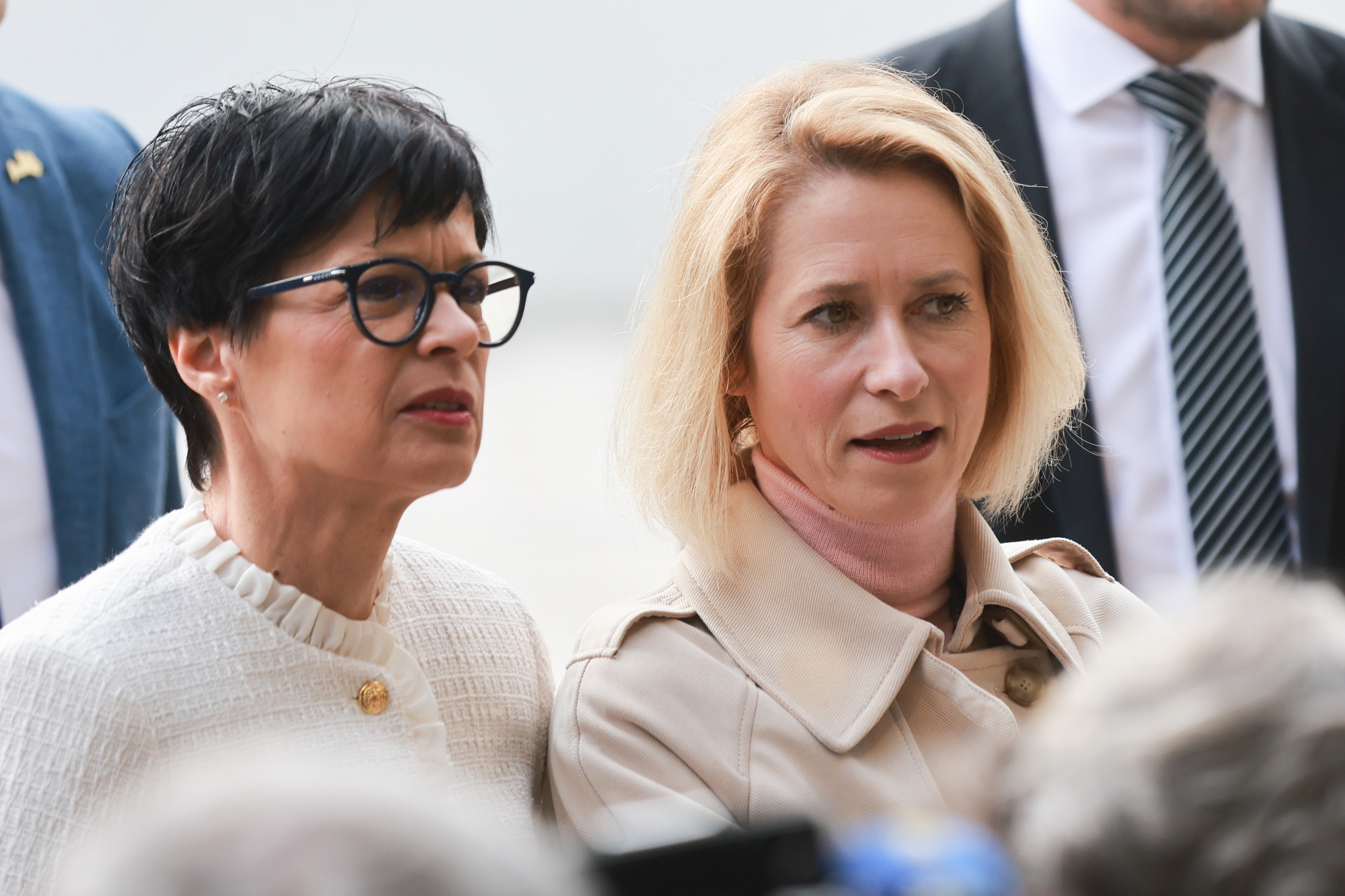La comisaria europea de Ampliaci�n, Marta Kos, y la Alta representante de Exteriores, Kaja Kallas, el pasado martes