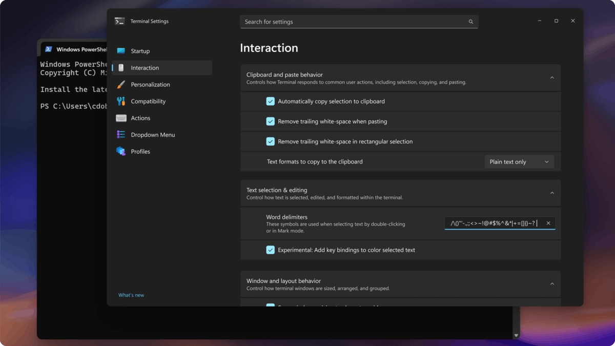 微软预告将重构 Win11 Windows Terminal 设置界面:独立窗口、自动保存