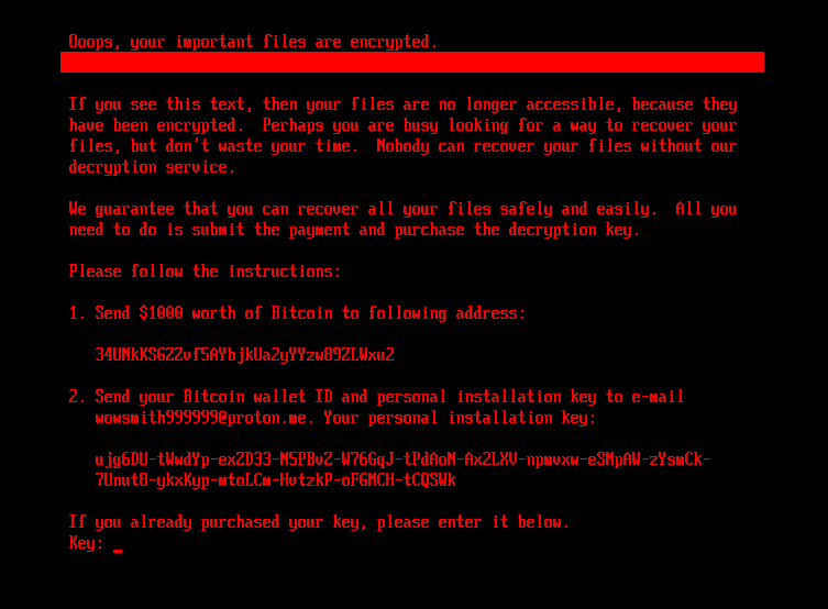 Figure 6. Ransom note