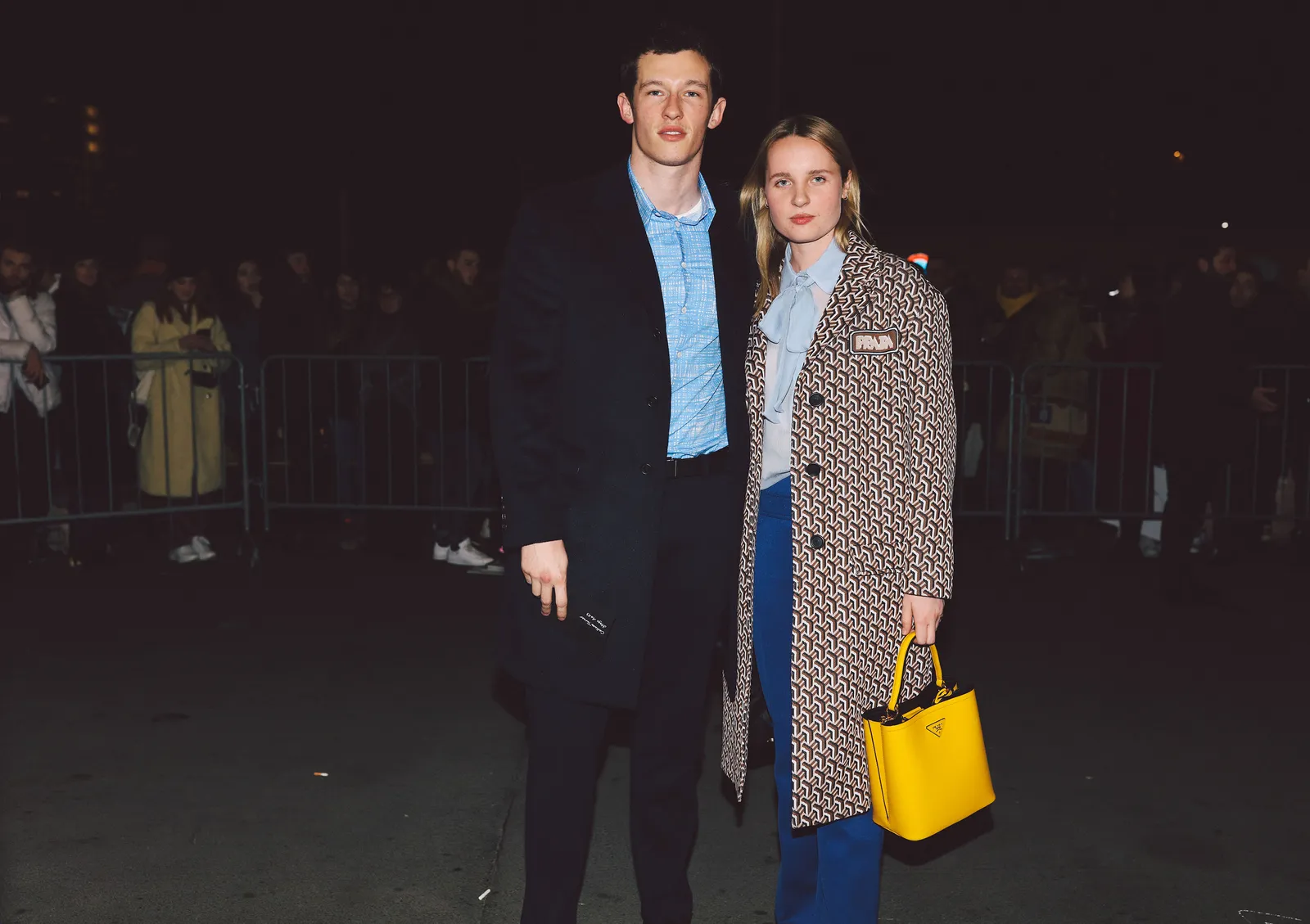 Image may contain Callum Turner Human Person Fashion Clothing Apparel and Bag