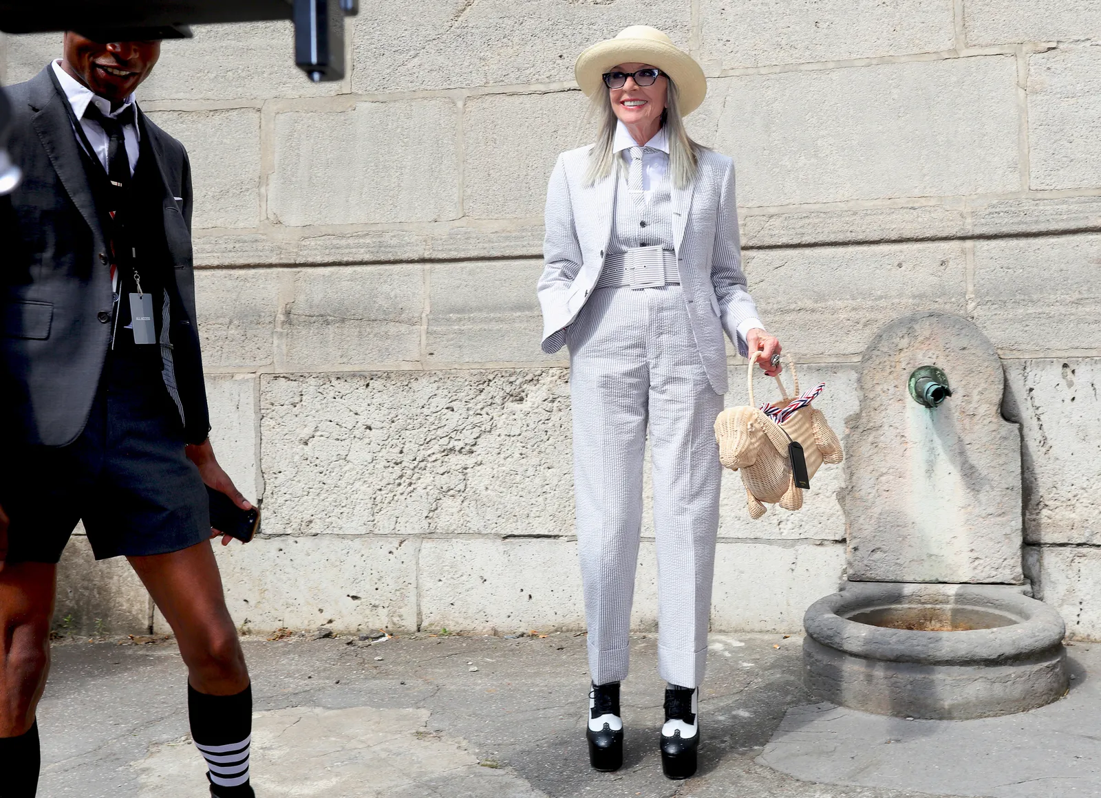Diane Keaton. Paris fall 2023 couture