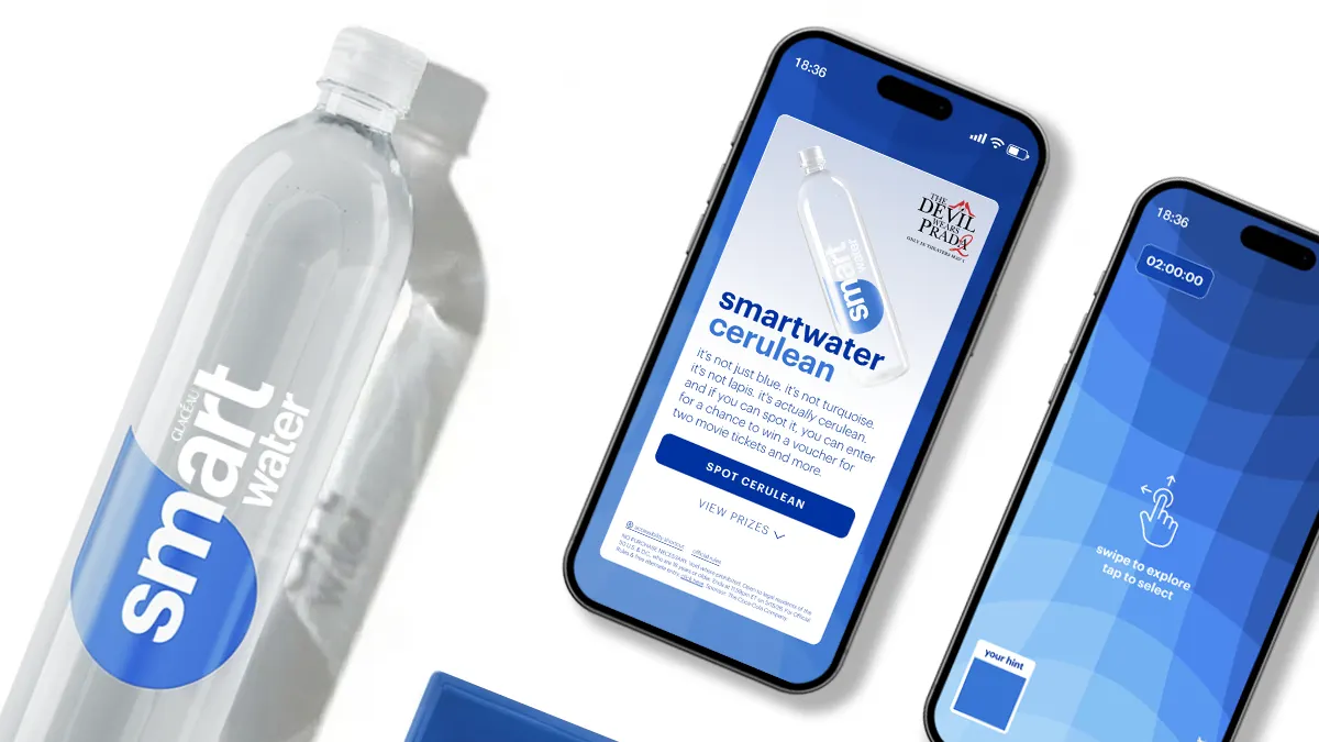 Smartwater Devil Wears Prada 2 campaign assets