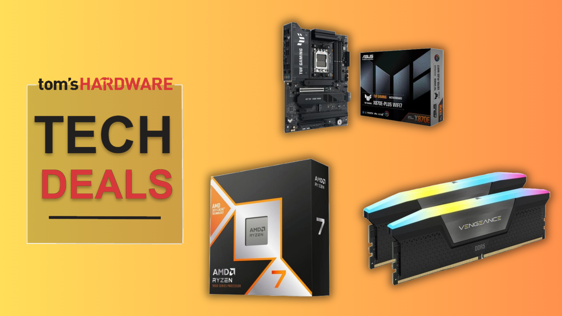 Newegg 9800X3D / Corsair Vengeance 32GB / Asus TUF Gaming X870E deal