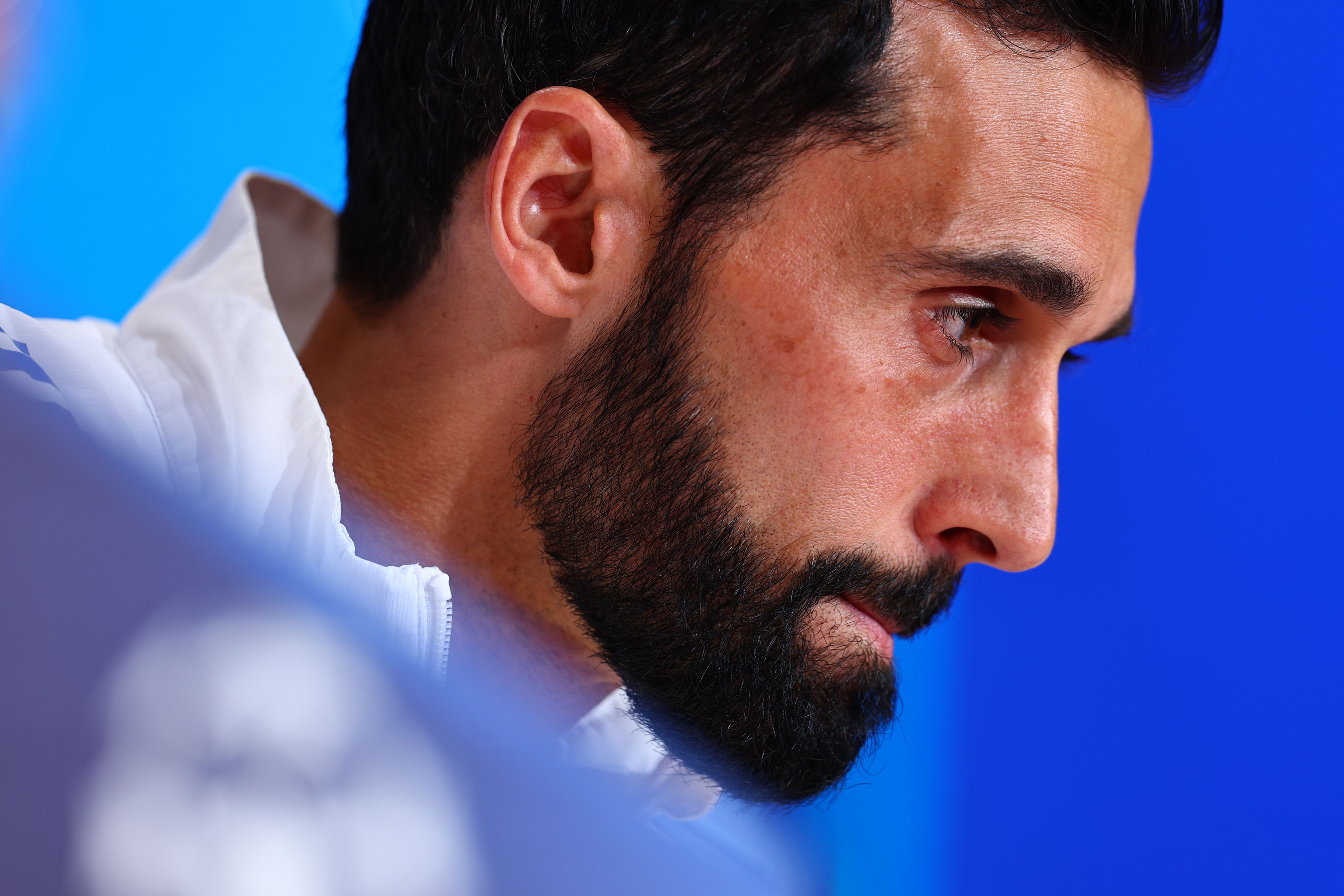 Arbeloa, en rueda de prensa.