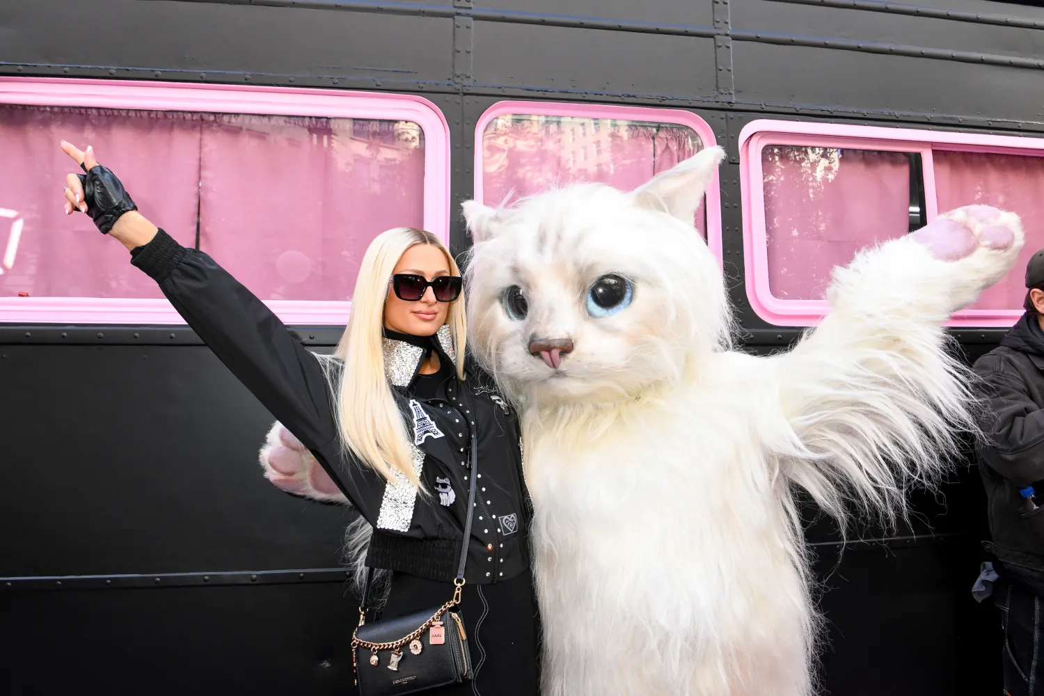 Karl Lagerfeld celebrated its new campaign "From Paris With Love," starring Paris Hilton, with a takeover of Herald Square and a special DJ set by Paris herself on Monday.