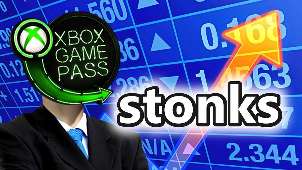Xbox Game Pass stonks meme