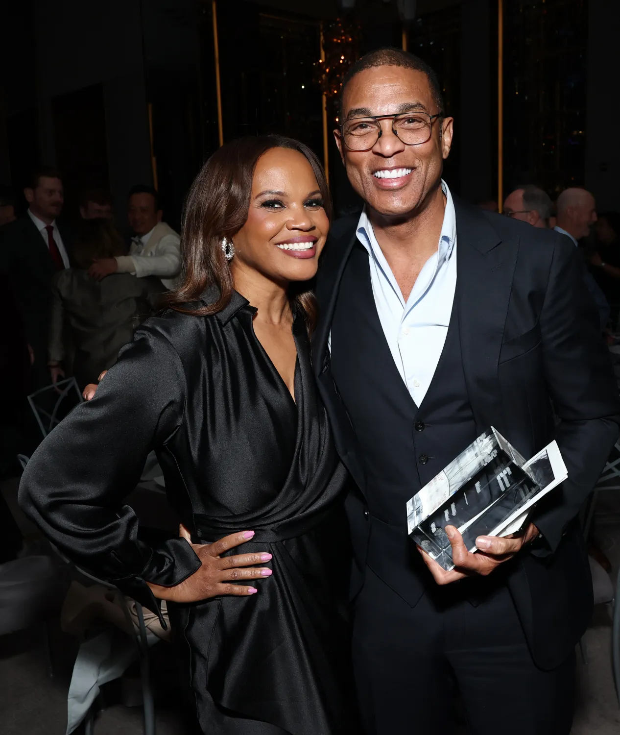 CNN's Laura Coates hosted and Don Lemon was honored at The Elizabeth Taylor AIDS Foundation New York Dinner on Tuesday at The Rainbow Room.