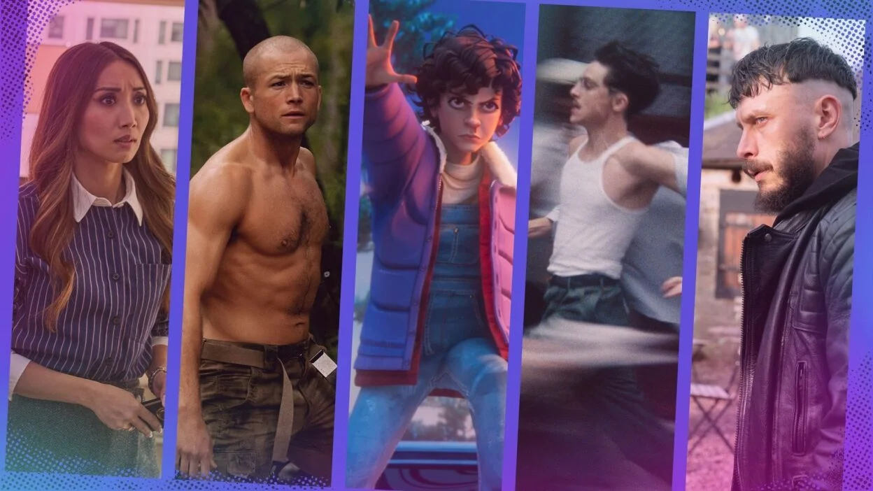 A composite of images from film and TV streaming this week.