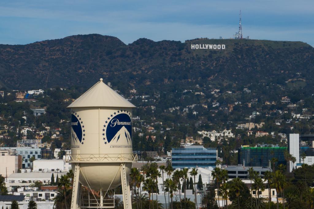 La torre de agua de Paramount Pictures en Los �ngeles