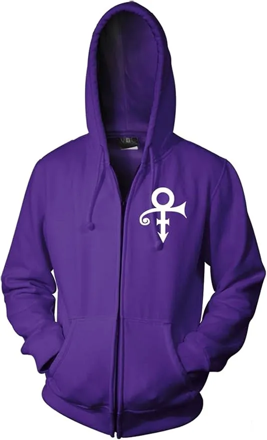 
Prince Official Love Symbol Purple Zip Hoodie,