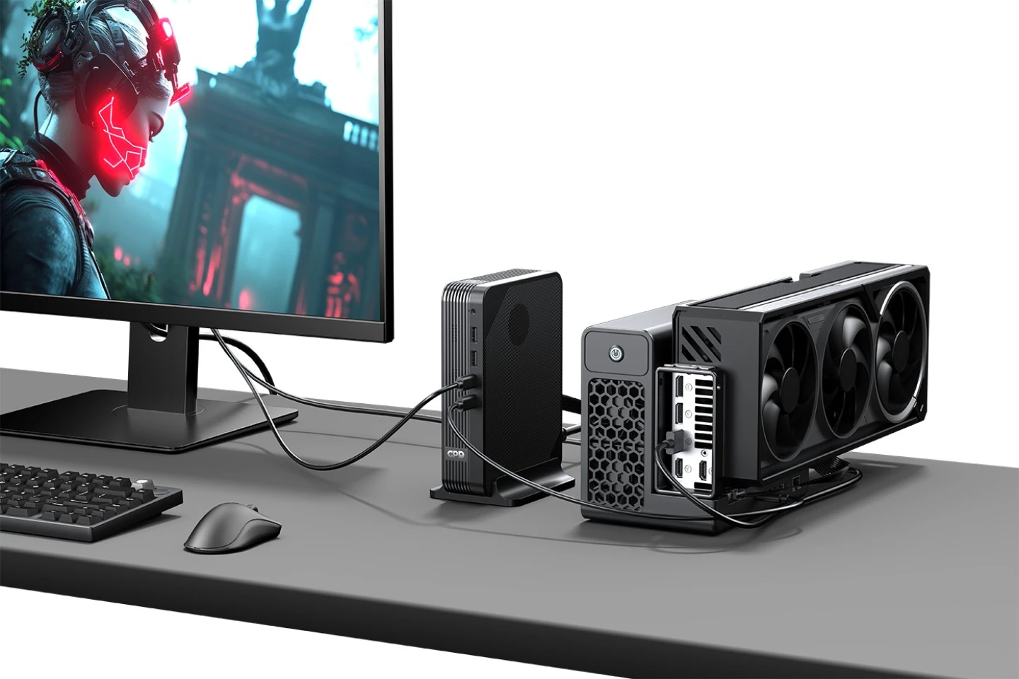 GPD G2 显卡扩展坞搭载 PCIe Gen4 ×8 MCIO,内置 800W 电源