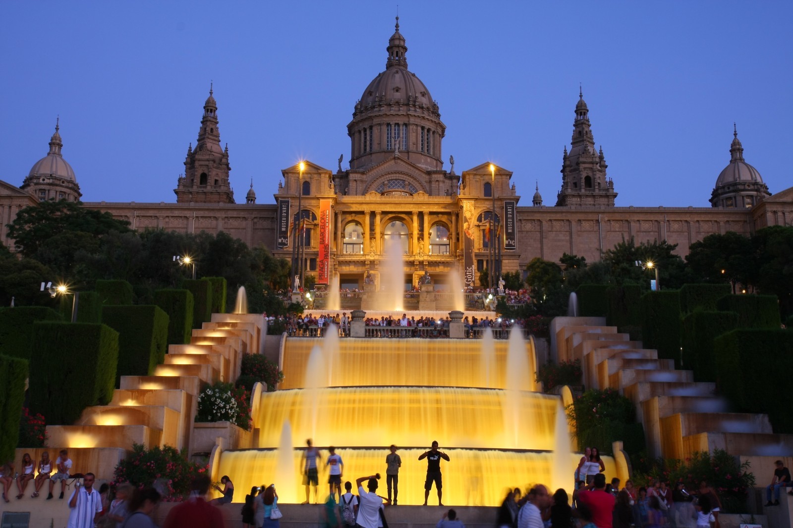 Subida al Parque de Montju�c.