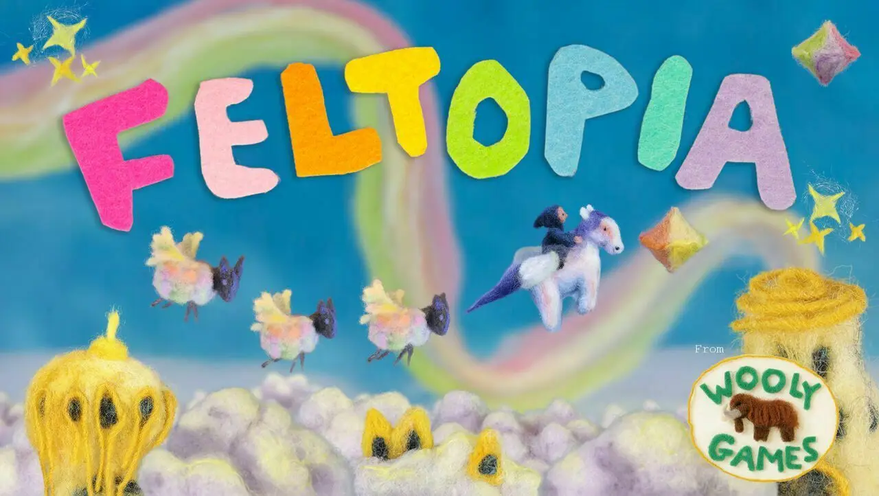 用羊毛毡制作的横向卷轴射击游戏《Feltopia》登录steam,预计2026年发售