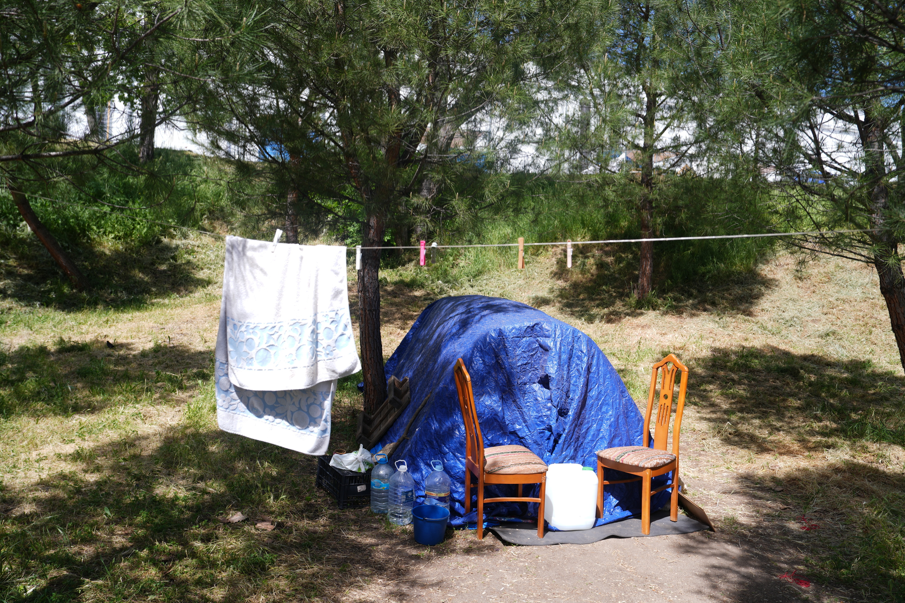 Una de las casas cerca de la fuente de La Estrella en Casa de Campo