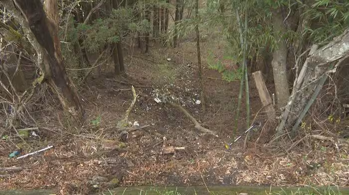 遺体が見つかった現場