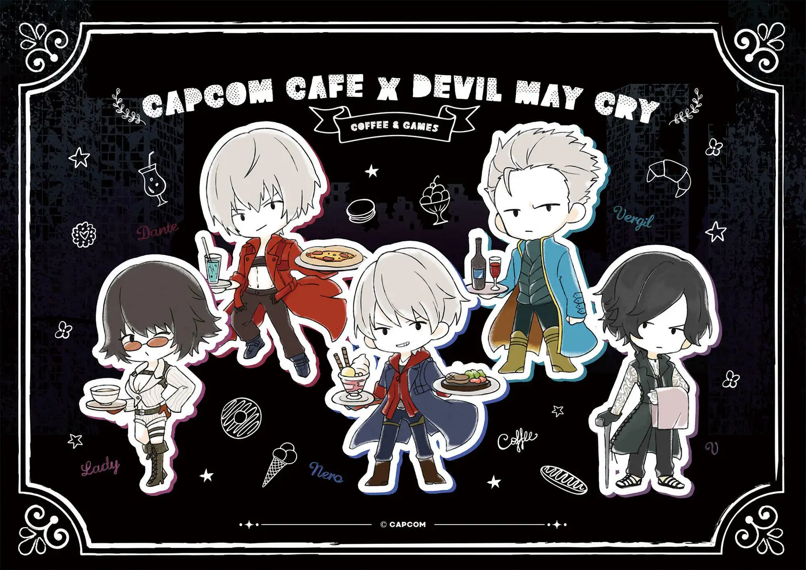 Capcom Cafe即将迎来《鬼泣》系列主题餐食及限定周边