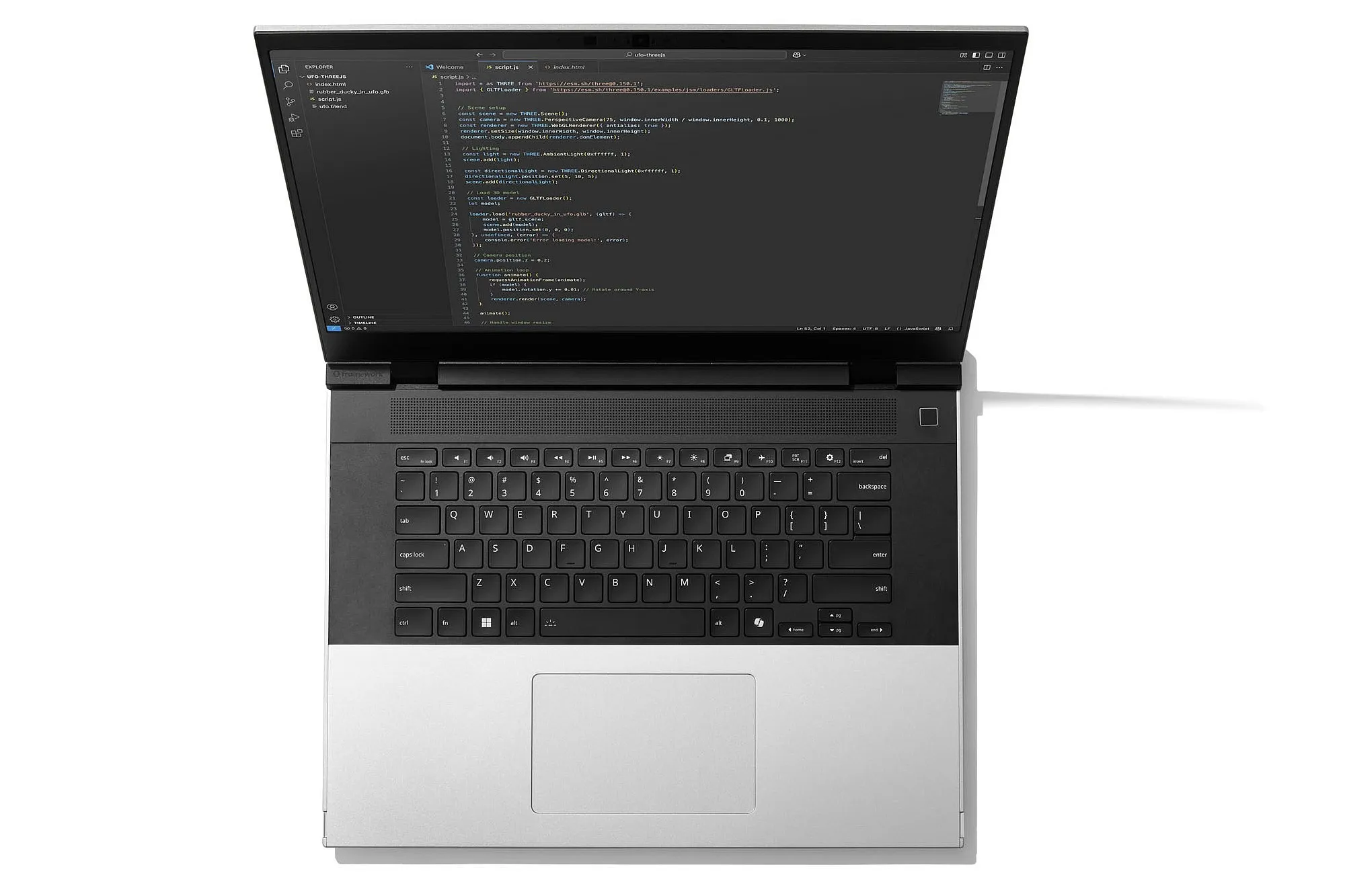 The full laptop with fewer gaps.